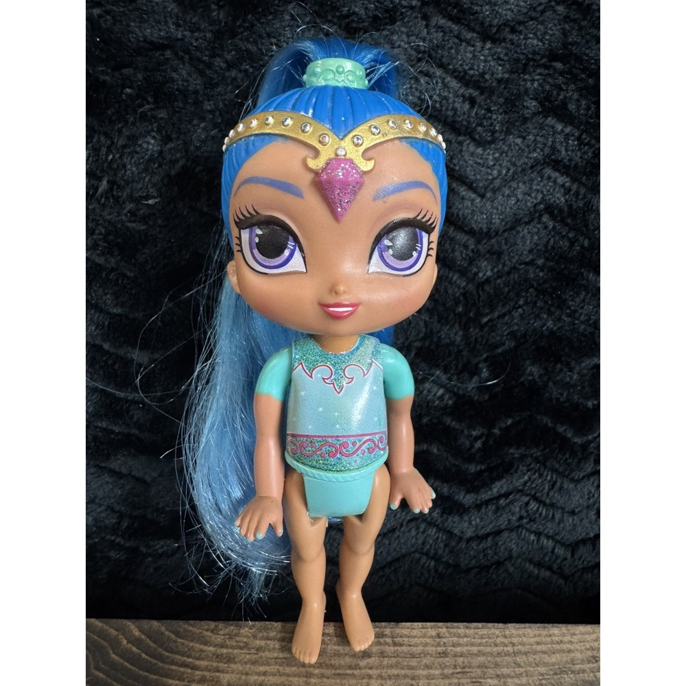 Shimmer & Shine Bedtime Shine Doll 6" Blue Hair Fisher Price Mattel DYV94
